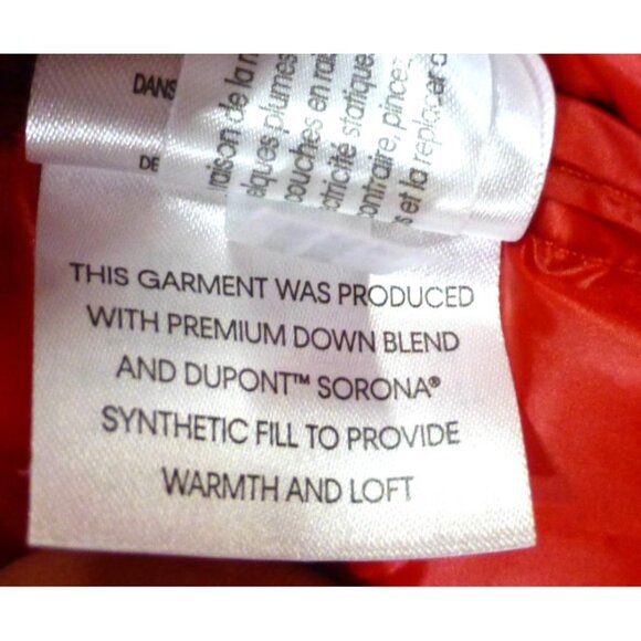 Calvin Klein Red Puffer Jacket Extreme Slim Fit Med Hood, Full Zip - Picture 4 of 16